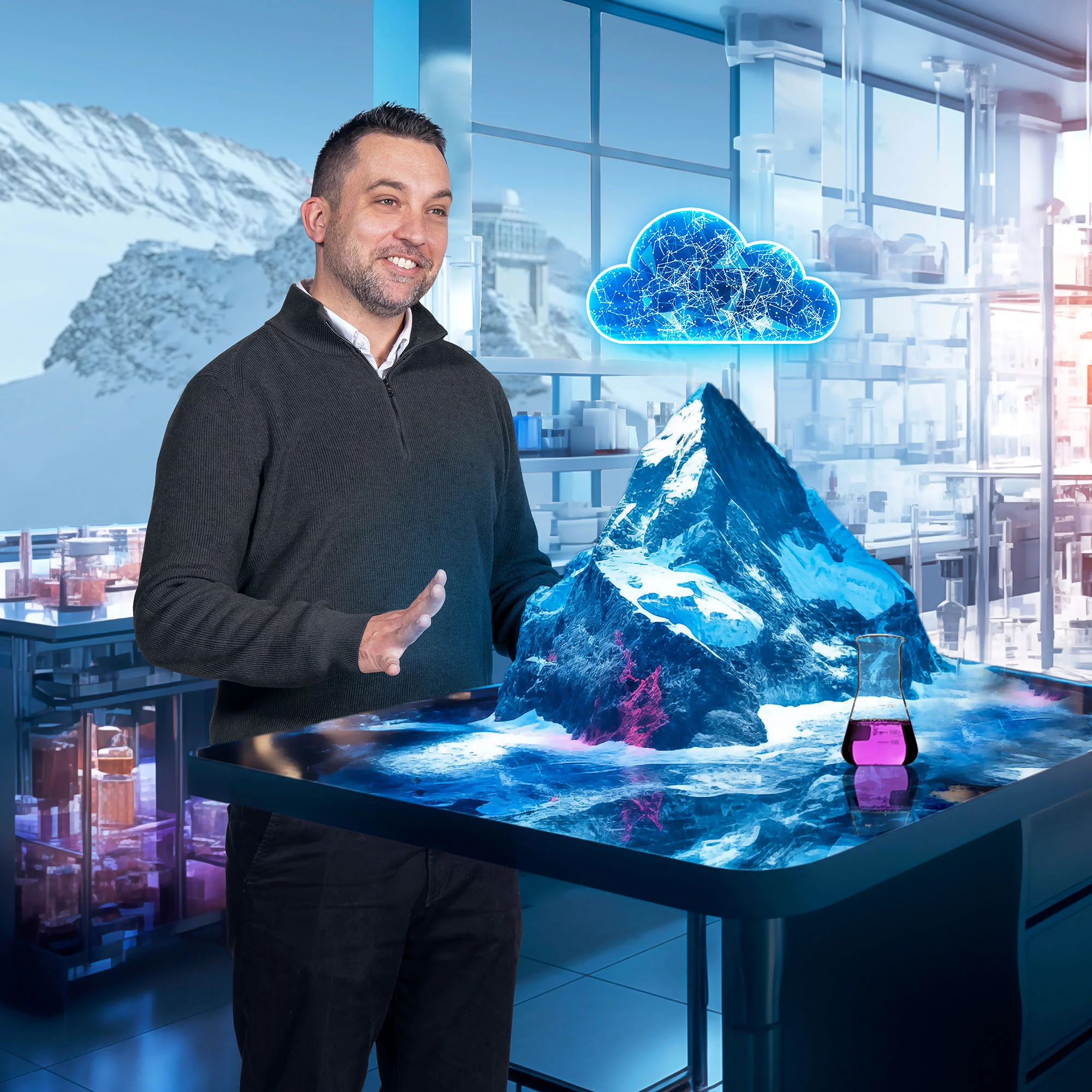 Robin Modini, from PSI’s Laboratory for Atmospheric Chemistry, wants to improve the measurement of aerosols with the help of artificial intelligence. His methods are also expected to be used at the research station on the Jungfraujoch at a height of more than 3,000 metres.