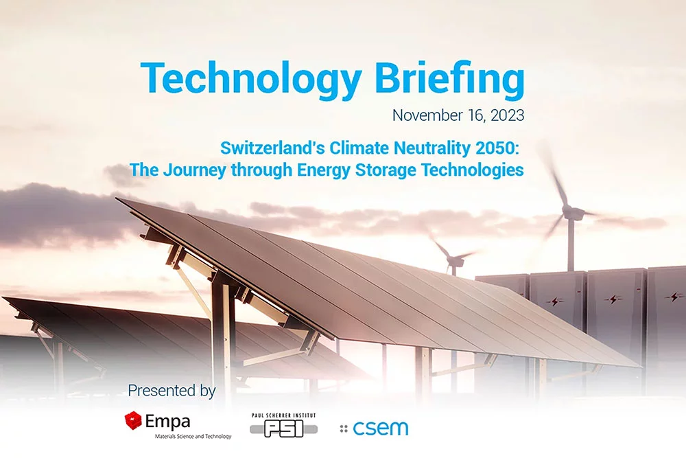Technology Briefing zum Thema «Energiespeicherung»