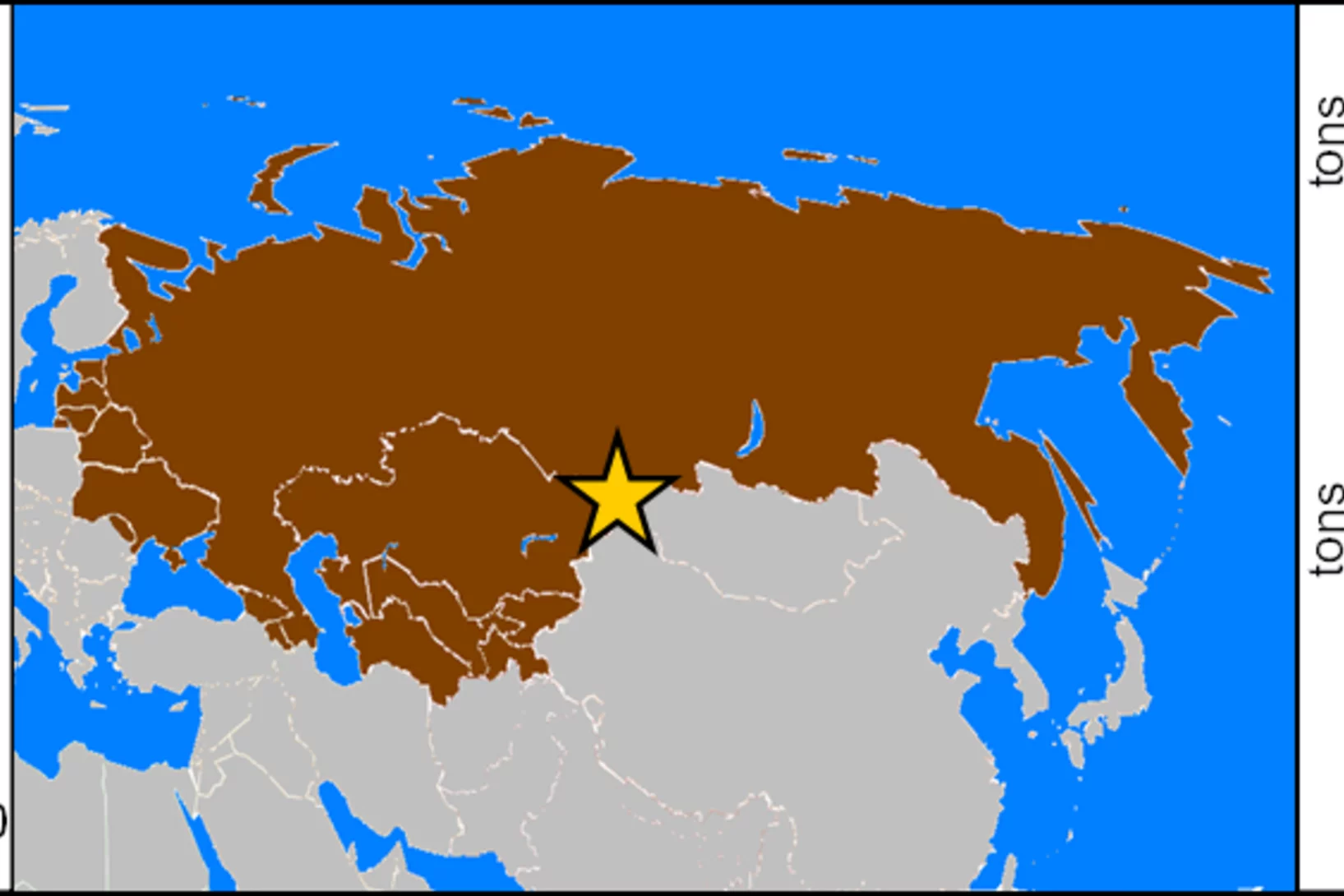 Estimated historical heavy metal (Cd, Cu, Sb, and Zn) emissions  from the territory of the former Soviet Union during the period 1935-1991 based on ice-core records from Belukha glacier in the Siberian Altai (star).