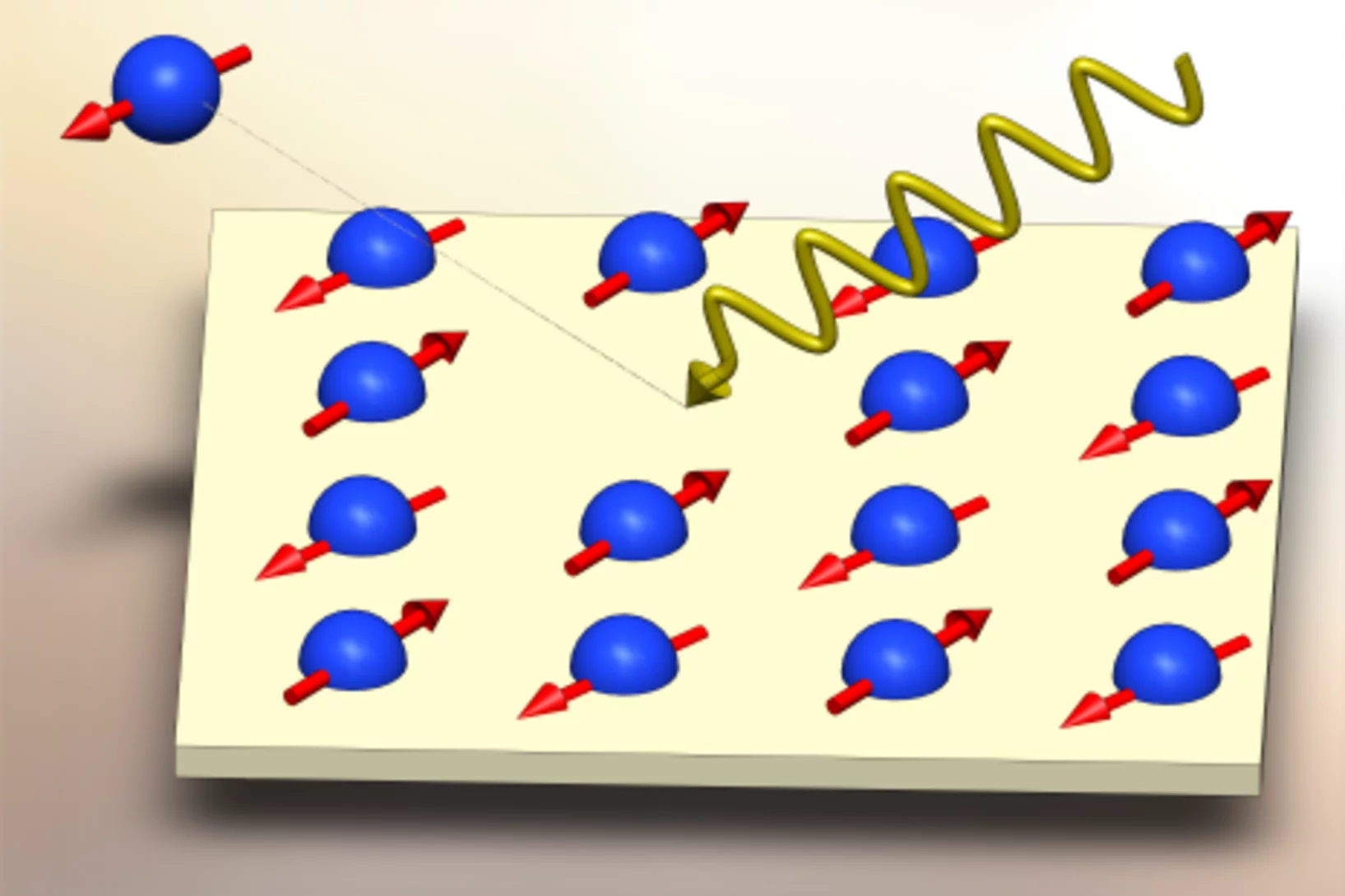 An illustration of ARPES in an antiferromagnetic order state